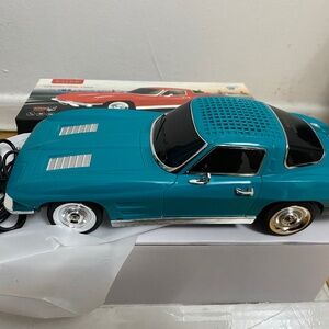 WSTER WS-1969 Wireless Car Speaker Bluetooth FM Radio USB TF Card Blue